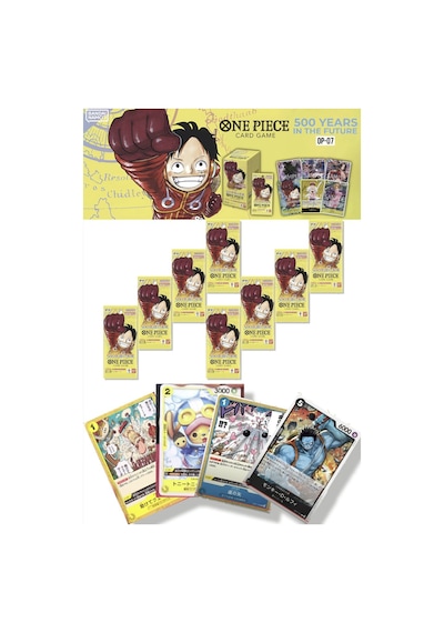 8 Paket One Piece Card Game Op07 500 Years Future Bandai Booster Japonca 48 Kart