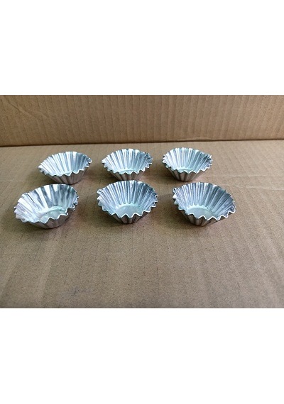 Alüminyum Mini Kek & Tartolet Kalıbı 4cm 12 Adet