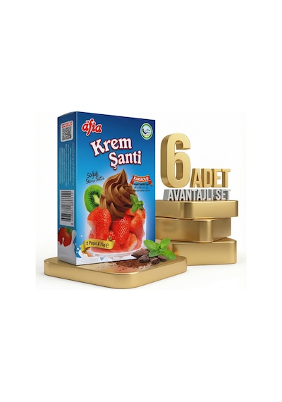 Afia Kakaolu Krem Şanti 6x150 Gr