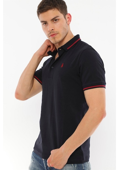 T8586 Dewberry Erkek Polo Yaka T-shırt-lacivert Lacivert