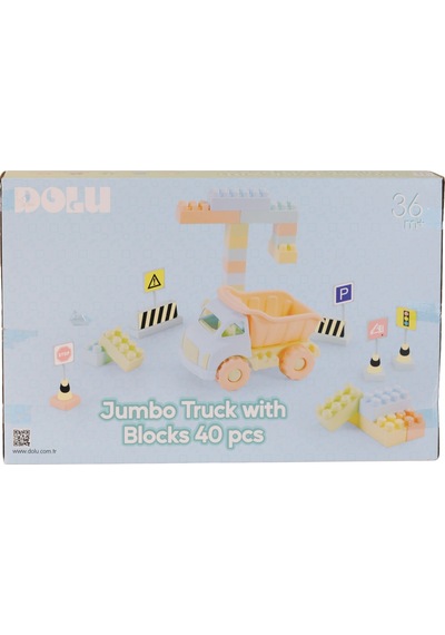 5219 Oyuncak Jumbo Kamyon Ve Bloklar 40 Parça