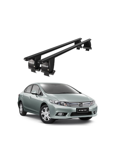 Royal Honda Civic Ix 2012-2015 Uyumlu Siyah Kilitli Ara Atkı Port Bagaj Tavan Barı