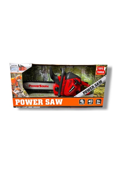 Power Sound Tamir Seti Oyuncak Odun Motoru Sesli Testere 35 Cm