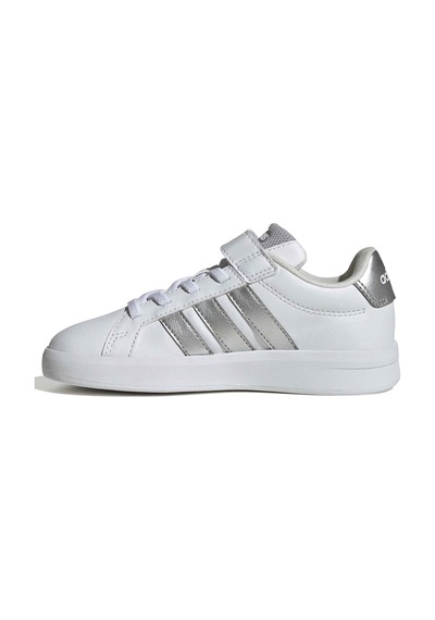 Adidas Grand Court 3.0 El C Jp9368 Ortopedik Çocuk Spor Ayakkabı Gri