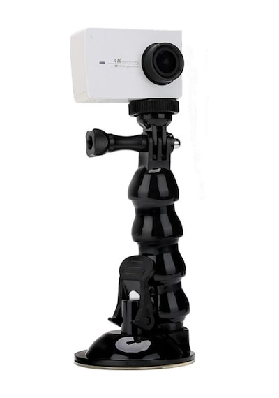 Ayex Ax-231 Vantuzlu Araç İçi Esnek Kamera Tutucu Gopro, Djı Osmo Actıon, Insta360 İle Uyumlu