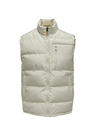 Only & Sons Onsjake Quılted Vest Otw Ekru 001