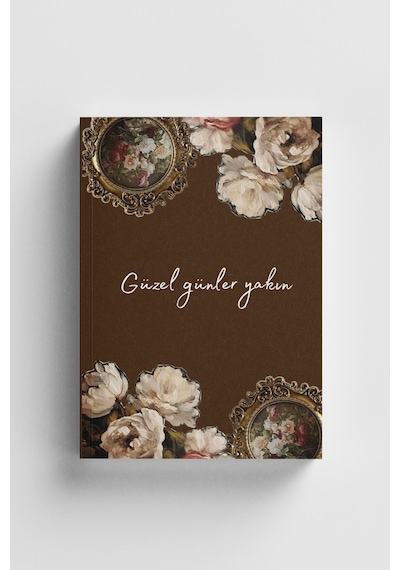 Vintage Serisi 8 Güzel Günler Yakın Bullet Journal A5 Noktalı Defter Çok Renkli
