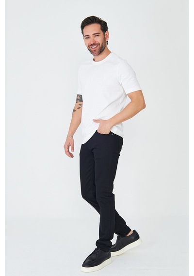 Siyah Spor Erkek Gabardin Pantolon