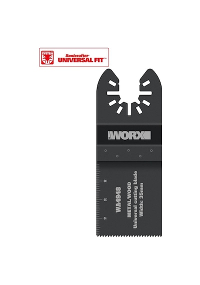WORX WA4948 Çok Amaçlı Raspalama Makinası İçin 35x40mm Ahşap, Fiberglas, PVC Universal Kesme Bıçağı