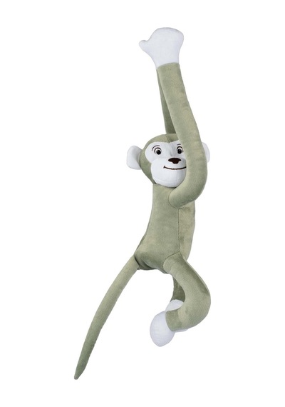 Boumini Toys Boyuna Sarılan Pelüş Maymun Yeşil Elleri Çıtçıtlı 55 CM - Yeşil