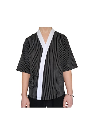 Formteks Sushi Şef Kimono Ceketi Çizgili Kırmızı