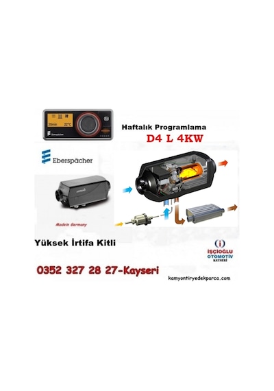 Eberspacher D4L Kabin Isıtıcı airtronic Yüksek İrtifa Kitli