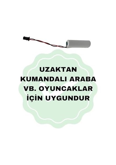 3.7 Volt 800 Mah Şarj Edilebilir Şarjlı Pil Kumandalı Araba Ve Oyuncaklarla Uyumlu Yedek Pil