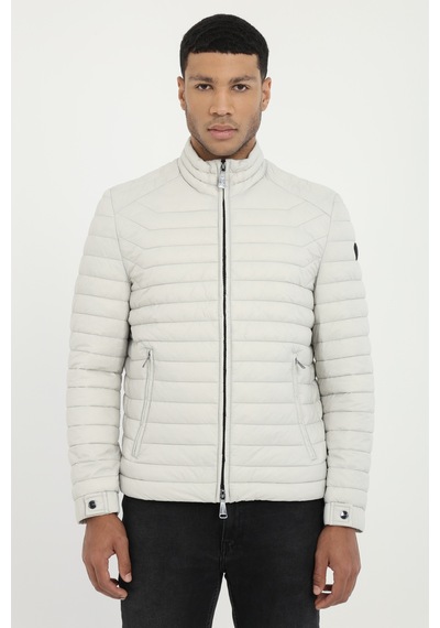 Dufy Erkek Slim Fit Kapüşonlu Taş Mont-25357