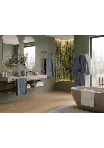 Yünteks Binnur Bamboo 8 Parça Aile Bornoz Takımı / %100 Pamuk / Aile Seti / Çeyizlik / Günlük / Modern / 1.kalite Beyaz - Gri Yünteks Binnur Bamboo 8 Parça Aile Bornoz Takımı / %100 Pamuk / Aile Seti / Çeyizlik / Günlük / Modern / 1.kalite Beyaz - Gri