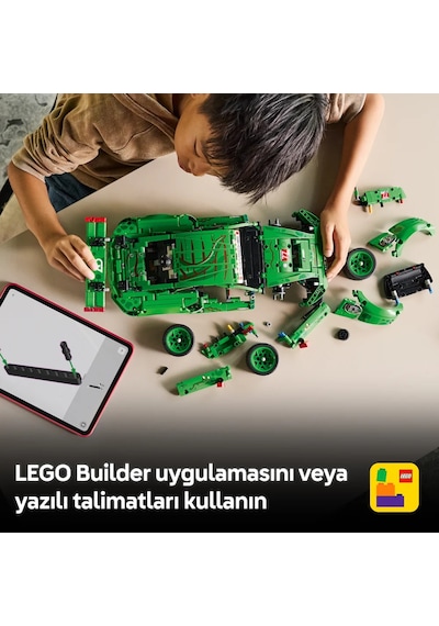 LEGO® Technic™ Porsche 911 GT3 R REXY AO Racing Araba 42224 – 11 Yaş ve Üzeri Çocuklar için Yaratıcı Oyuncak Yapım Seti(1313Parça)
