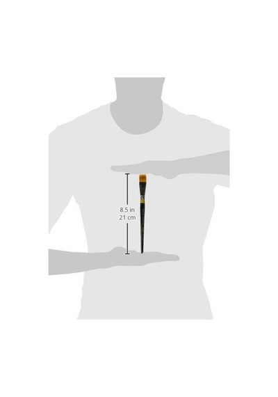 Gold Paint Brush-flat Rake, Size: 3/4