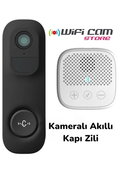 2k Kamera Wifi Akıllı Kapı Zili Geniş Açı Lens
