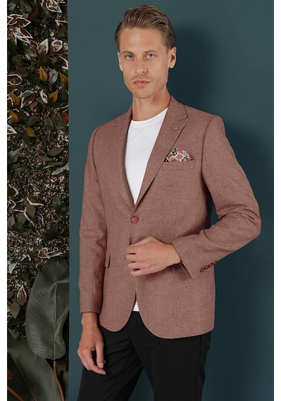 Efor C 656 Slim Fit Gül Kurusu Spor Ceket Gülkurusu