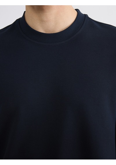 Lcw Vision Lacivert Bisiklet Yaka Erkek Sweatshirt