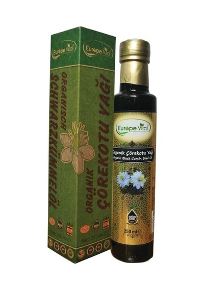 Europe Vital Organik Çörekotu Yağı 250 ML