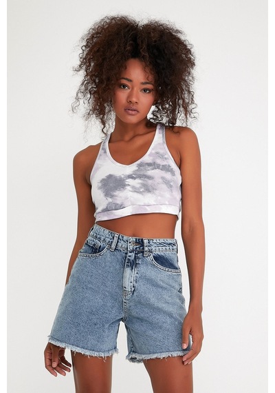 Kadın Crop Atlet-tişort Spr21y18 001