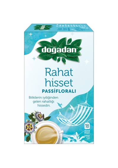 Doğadan Fonksiyonel Çay 18'li Rahat Hisset - Passiflora, Melisa, Papatya - 2 Adet Tarı