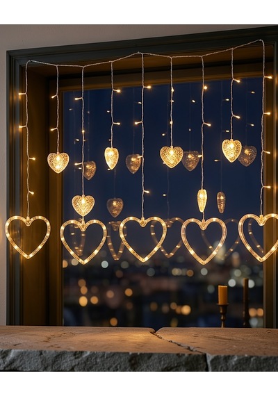 Dekoratif Kalp Şeklinde Led Neon Işık Uczzzkalpşeklindeled-5 Beyaz