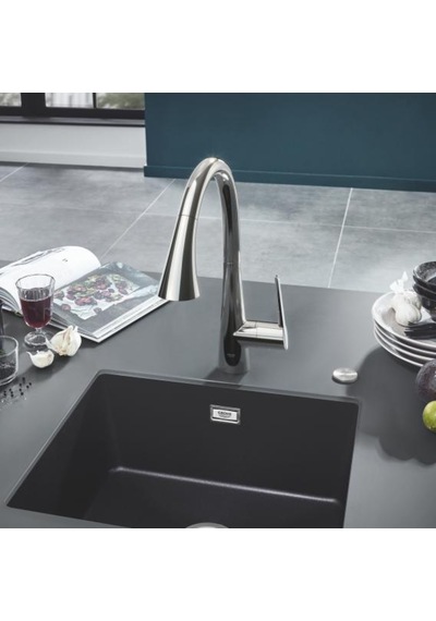 Grohe Eviye Bataryası Spiralli 2 Fonksiyonlu Zedra Krom- 32294002