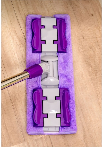 Teleskobik Mikrofiber Istediğin Bezi Tak Yer Duvar Cam Silme Mop Mandallı Kıskaçlı 1 Adet