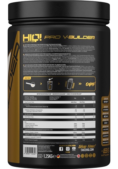 Hıq Pro V-builder 1.25 Kg Exotıc Punch Flavored