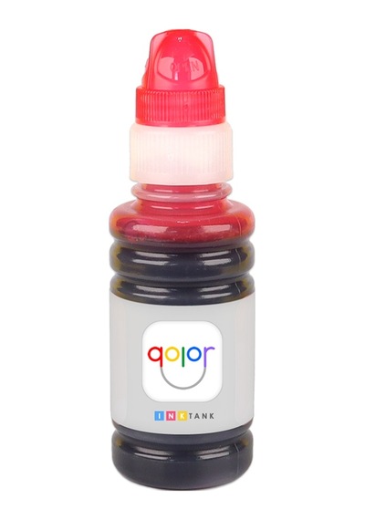 Qolor Canon Gı-490 İçin Kırmızı Yazıcı Mürekkebi - 70 Ml