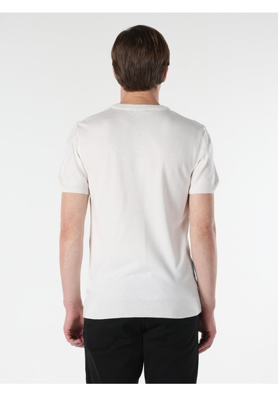 Colin's Regular Fit Bisiklet Yaka Beyaz Erkek Kazak CL1064502_Q1.V1_OFW