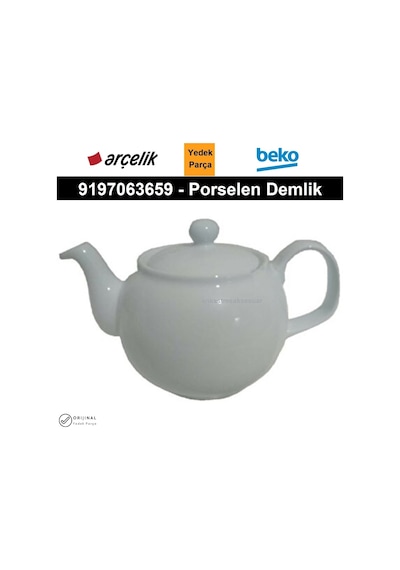 Beko Uyumlu BKK 2111 P Semaver Çay Makinesi Porselen Demlik 9197063659 -
