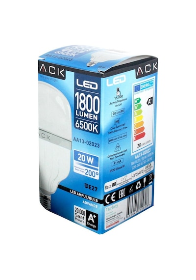 Led Ampul Iç Mekan 20W Beyaz 220 Vac E27 Aa13-02023