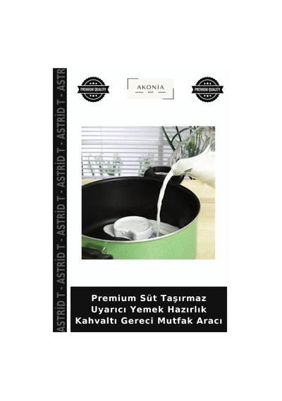 Premium Süt Taşırmaz Uyarıcı Yemek Hazırlık Kahvaltı Gereci Mutfak Aracı Çok Renkli