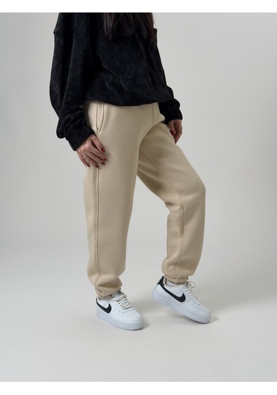 Cocopelli Şardonlu Bej Kadın Jogger Eşofman Coc2536