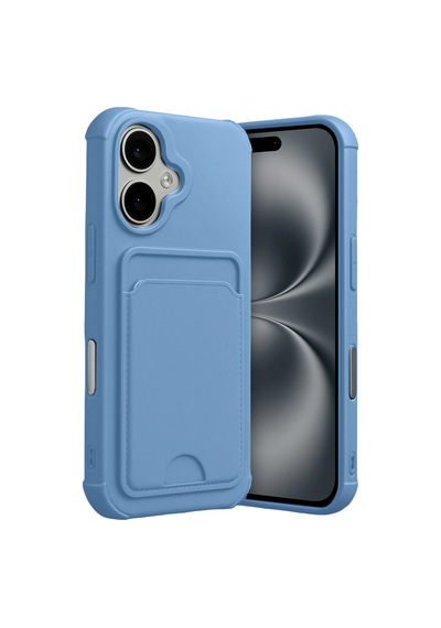 Newface - 153 - Apple iPhone Uyumlu 17 Kelvin Kartvizitli Silikon - Ece-umay - - Mavi