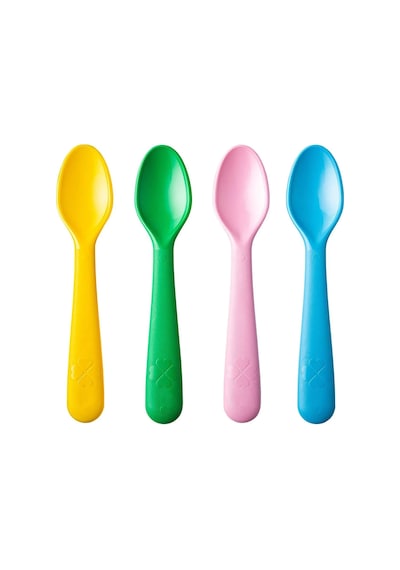 Ikea Kalas 4 Parça Çocuk Yemek Kaşığı Seti 16 Cm Çok Renkli