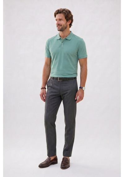 Tudors Erkek Slim Fit Dar Kesim Premium Seri %100 Pamuk Yumuşak Dokulu Merserize Yeşil Polo Yaka Tişört -50930 Tudors Erkek Slim Fit Dar Kesim Premium Seri %100 Pamuk Yumuşak Dokulu Merserize Yeşil Polo Yaka Tişört -50930