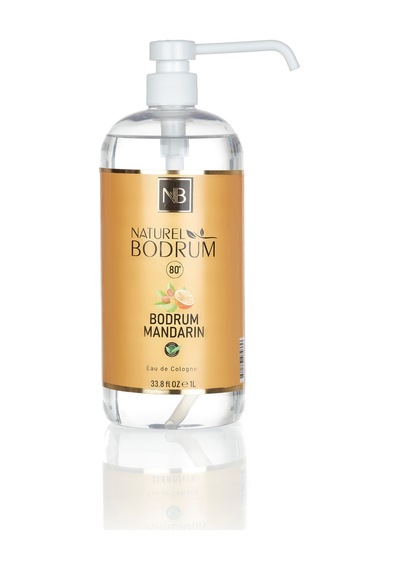Mandarin Kolonyası 1 Litre 1000 Ml Sprey Başlıklı Bodrum Mandarinsı Aile Boy