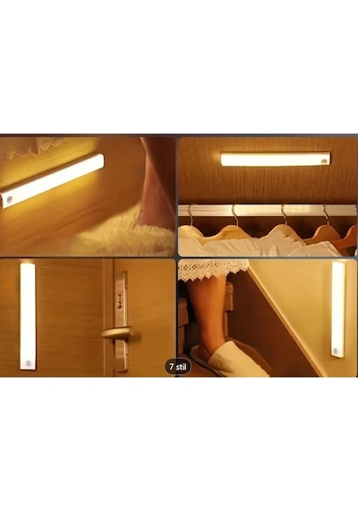 Dokunmatik 120 Cm Aleminyum Gün Işığı Led Led+adaptör+montaj Aparat Gün Işığı