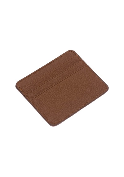 Westpolo Unisex Süper Slim Para Bölmeli Hakiki Deri İnce Kartlık Cüzdan 6 Bölmeli - Taba Mat Taba