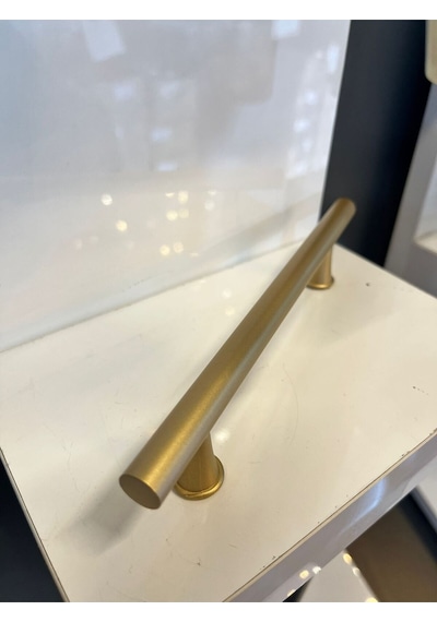Berlin Metal Kulp 128mm Mat Altın Dolap Kapak Modern Tv Ünite Çekmece Mobilya Komidin Vestiyer Mat Altın