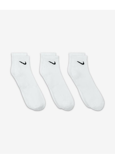 Nike Sx7667-100 Everyday Cushioned Low Antrenman Çorapları 3 Çift Sıyah