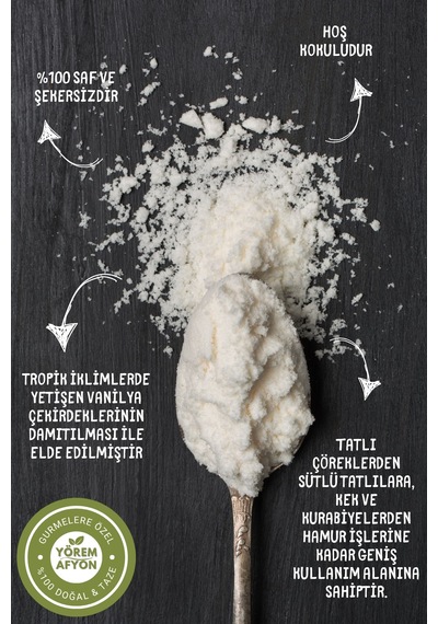 Yörem Afyon Mutfaktaki En Değerli Beyaz Altın Şekersiz Hoş Kokulu Saf Vanilin Vanilya Vanilla Planifolia 25g
