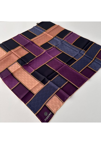Vissona Twill İpek Eşarp Ipk4304-27299 Çok Renkli