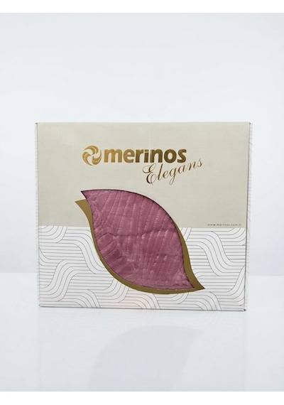 Merinos Elegans Embos Çift Kişilik Battaniye 220 X 240 Gül Kurusu