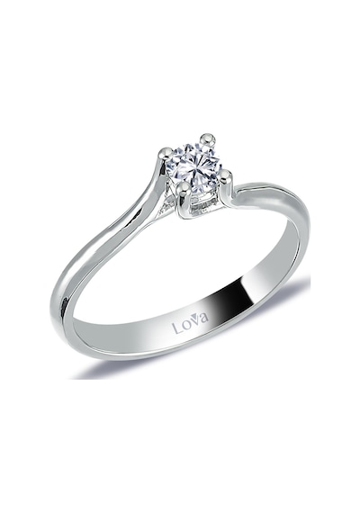 Lova H Renk 0,19 Karat Pırlanta Tektaş Yüzük - 1070177