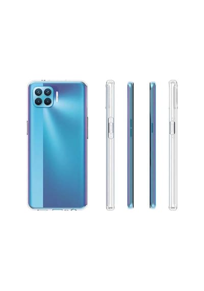 Oppo Reno 4 Lite Kılıf Şeffaf Silikon Hibrit Case Renksiz